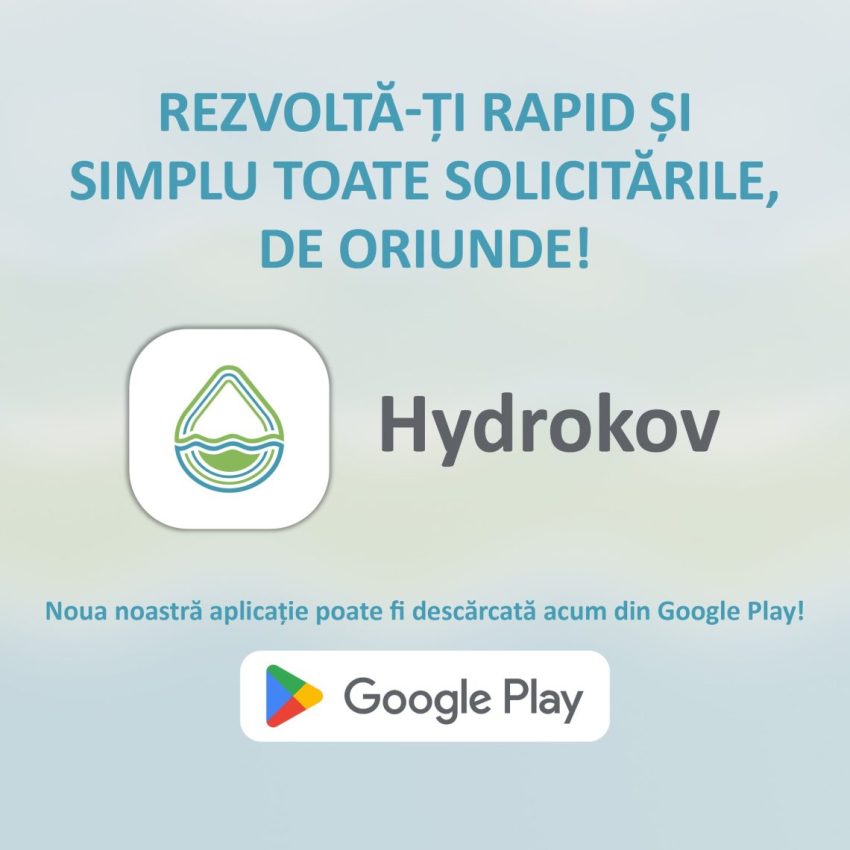 HydroKov a lansat o aplicație mobilă dedicată și oferă un smartphone cadou